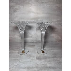 2 Cristal D’ Arques 24% Crystal Candlestick Holders